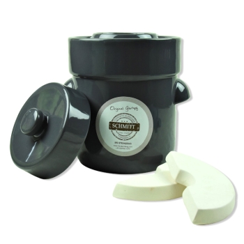 Fermentation crock / sauerkraut crock - colour: stonegrey - Kopie
